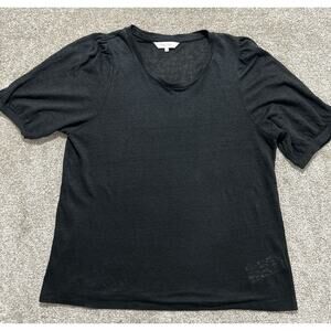 Part Two Copenhagen XL Black linen Short Sleeve shirt